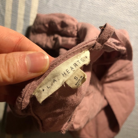 L.A. Hearts Babydoll Cropped Tank with Keyhole and Bow in Back - Picture 5 of 5